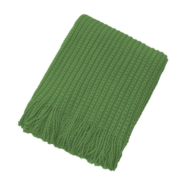 Sofa Vama Ropa de Cama Manta para sofá, manta para la oficina, manta para acondicionar la siesta, manta tejida con flecos, manta para la siesta, manta para el final de la cama for Navideño
