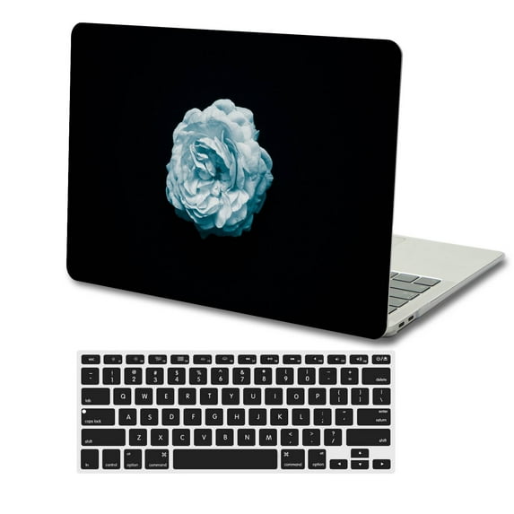KSK KAISHEK Plastic Hard Shell Case for 2010 2011 2012 2013 2014 - 2017 Released MacBook Air 13" Not Retina Display + Black Keyboard Cover Model: A1369/A1466 Rose series 0892