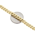thumbnail image 3 of 10K Yellow Gold Semi Hollow Miami Cuban 7mm Chain Link Necklace 24 Inch, 3 of 6