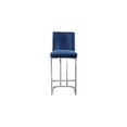 thumbnail image 4 of Meridian Furniture Heidi 26"H Velvet Counter Stool in Navy, 4 of 5
