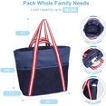 thumbnail image 4 of Beach Bags for Women - Machine Washable Travel Tote Bag with Zipper Cruise Swim Vacation Essentials, 4 of 6