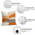 thumbnail image 3 of Orange And Grey Abstract Art Artwork Pillow Covers,Orange And Grey Abstract Art Artwork Throw Pillow Covers 18"×18" ,Living Room Sofa Couch Pillow Covers,Decorative Pillow Covers, 3 of 7