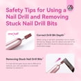 thumbnail image 6 of Saviland Electric Nail Drill - 20000 RPM Corded Electric Nail File Kit with 6 Bits & 51 Sanding Bands, Gold, 6 of 10