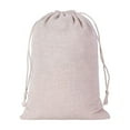 thumbnail image 1 of Electronicheart Cotton Linen Storage Bag Reusable Rectangular Solid Color Jewelry Underwear Cosmetic Household Drawstring Pouch Pocket 30x40cm 17x23cm, 1 of 6