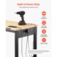 thumbnail image 5 of VEVOR Banco de trabajo de 60" con ruedas, mesa de altura ajustable, toma de corriente y tablero perforado, 5 of 9