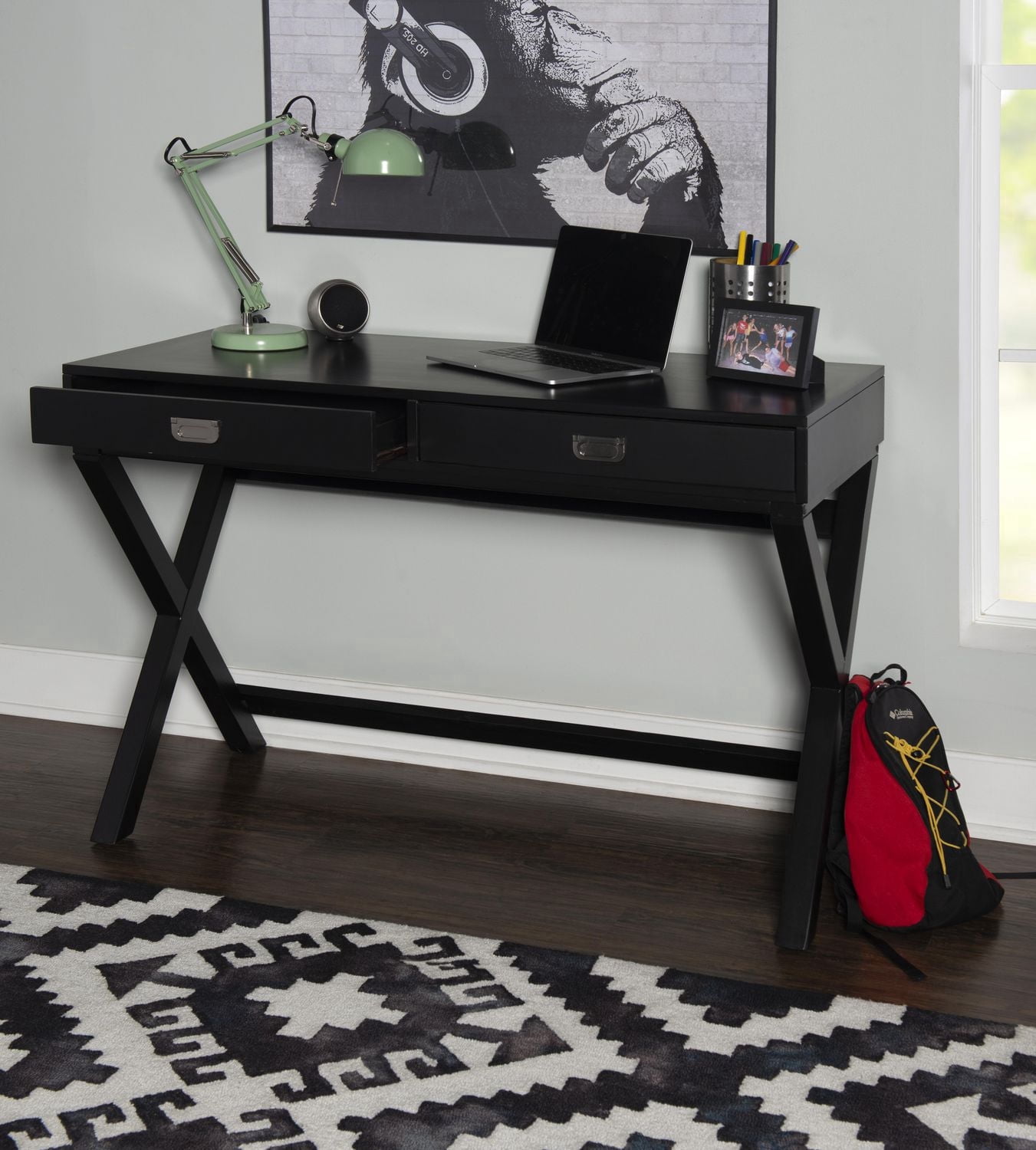 Posey Black Writing Desk