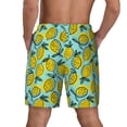 thumbnail image 4 of Goofa Lemon1 Printed Men's Swim Trunks Board Shorts Quick Dry Mens Swimming Trunks with Compression Liner,Breathable Fit Hawaii Beach Shorts-Large, 4 of 9