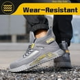 thumbnail image 3 of CHICVOMEY Slip-Resistant Work Shoes for Men Non-Slip Work Shoes Lightweight Safety Sneakers Comfortable Puncture-Proof Indestructible Work Steel Toe, 3 of 10