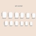 thumbnail image 5 of 24pcs Gold Press on Nails Medium Square Fake Nails With Black French Tip False Nails Luxury Design Acrylic Glue on Nails Glitter Set Medium Coffin Art, 5 of 5