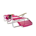 thumbnail image 5 of Open Box Ostrich Original 3N1 Outdoor Beach Lounge Chair with Footrest, Pink, 5 of 9