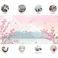 thumbnail image 5 of Japanese Desk Mat Pastel Pink Cherry Blossom Mouse Pad Mt Fuji Japan Large Gaming Anime Mousepad XXL 31.5x15.75 in, Kawaii Aesthetic Flower Cute Women Office Decor Computer Laptop Keyboard Mat, 5 of 6