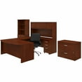 thumbnail image 1 of Studio C 72W U Desk with Chair and Storage in Hansen Cherry - Engineered Wood, 1 of 7