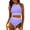 Purple, variant on TrendVibe365 Bathing Suit for Women 2 Piece Bikini Full Coverage Spaghetti Strap Scoop Neck Bikini Top High Waist Bikini Bottoms Modest Swimsuits Solid Push up Slimming Cute Juniors Swimwears