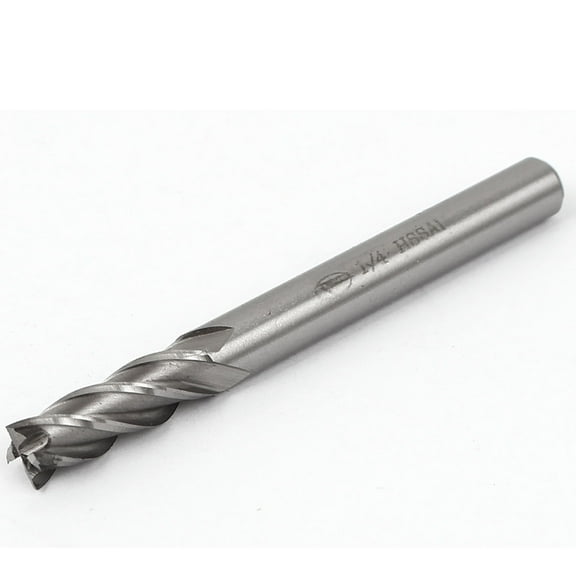 1/4" Cutting Diameter CNC HSSAL Straight Shank Router Bit End Mill
