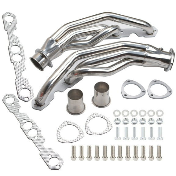 Panlongic Stainless Steel Exhaust Header For Chevy GMC TRUCK 1500 2500 3500 5.0L 5.7L 1988-1997