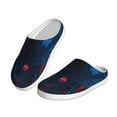 thumbnail image 2 of Kdxio Spooky Halloween Night Scene Women's Men's Slippers Plush Slip-On House Slipper for Winter Indoor Soft Cushion Non-slip Fluffy Slides Slippers-46/47, 2 of 7