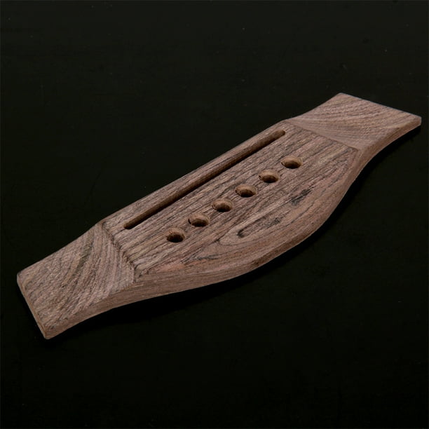6 String Saddle Rosewood Thru Guitar Bridge for Folk Acoustic Guitar