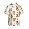 thumbnail image 2 of Balery Tigers go in for Sports Print Men's Hawaiian Shirts Short Sleeve Beach Shirt Relaxed Fit Vacation Button Down Shirts-XX-Large, 2 of 9