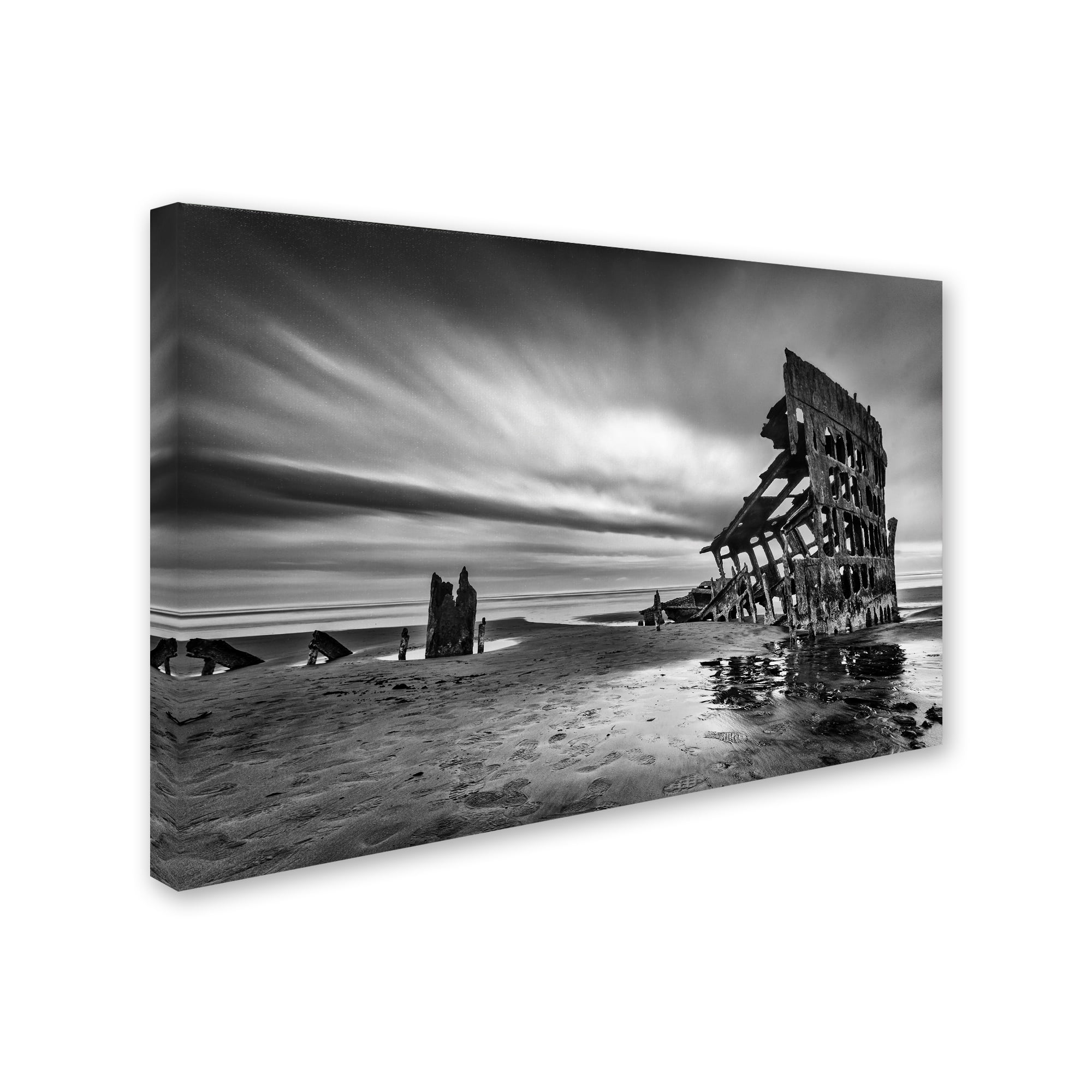 Trademark Fine Art 'The Wreck Of The Peter Iredale' Canvas Art by Lydia Jacobs