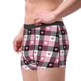 thumbnail image 4 of Naloa Heart Plaid Print Mens Underwear - Boxers for Men, Classic Briefs for Men, 4 of 9