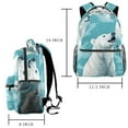 thumbnail image 2 of Lightweight Backpack Polar Bear School Bag Travel Laptop Daypack for Men Women Casual Rucksack, 2 of 6
