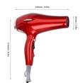 thumbnail image 2 of Secador de pelo eléctrico doméstico, secador de pelo ajustable de gran potencia con boquilla de viento, enchufe estadounidense de 110V, 2 of 13
