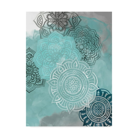 Trademark Fine Art 'Ink Blot Mandala II' Canvas Art by Grace Popp