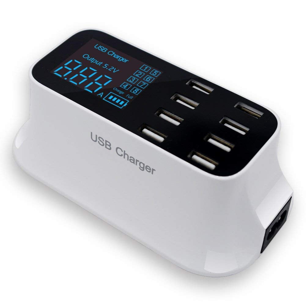 SLL 40W 8A 8 Port Desktop Smart USB Charging Charger Multi Port USB Hub
