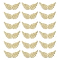 thumbnail image 1 of Uxcell 18Pcs Alas de Ángel para Manualidades, Pequeñas Alas de Ángel Doradas Brillantes de Tela, Parches para Coser en Manualidades DIY (5.3 Pulgadas), 1 of 6