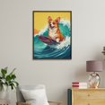thumbnail image 4 of Paint by Numbers Kit for Adults, Corgi Surfing Ocean Waves Art Paint by Numbers, Easy Paint by Numbers Kit for Adults Beginner, DIY Adult Paint by Number Kits on Canvas, 12x16in Home Decor, 4 of 7