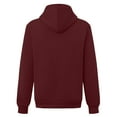 thumbnail image 5 of TOWED22 Men Hoodie Sweatshirt Casual Solid Color Hooded Sweater with Pockets Top Hoodie(Wine,XL), 5 of 9