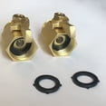 thumbnail image 4 of 2Pcs Brass Hose Fitting for Easy Connection High Pressure Resistance 1.8 x 0.9 x 0.9in, 4 of 9