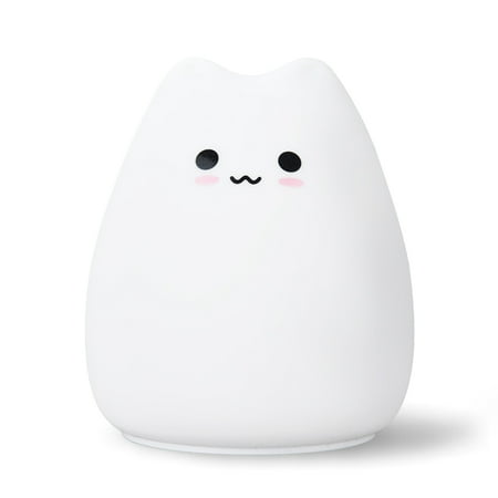 

Docooler Cute Cartoon Design Night Light Beside Lamp 3 * AAA Cell Operated Powered Colors Changing Modes+ Static Light Color Mode Portable for Home Decoration Deco Birthday Present Gift