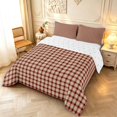 thumbnail image 2 of Manfei Classic Checkered Full Size Comforter Sets,Rustic Plaid Bedding Comforter Set,Brown Beige,Reversible,3-Piece,1 Comforter and 2 Pillowcases,3-Piece,1 Comforter and 2 Pillowcases, 2 of 7