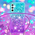 thumbnail image 4 of Funda para Samsung Galaxy A54 5G Brillantina Líquida Divertida Reluciente y con Cristales en Movimiento Cuerpo Cruzado con Cordón Ajustable, 4 of 5