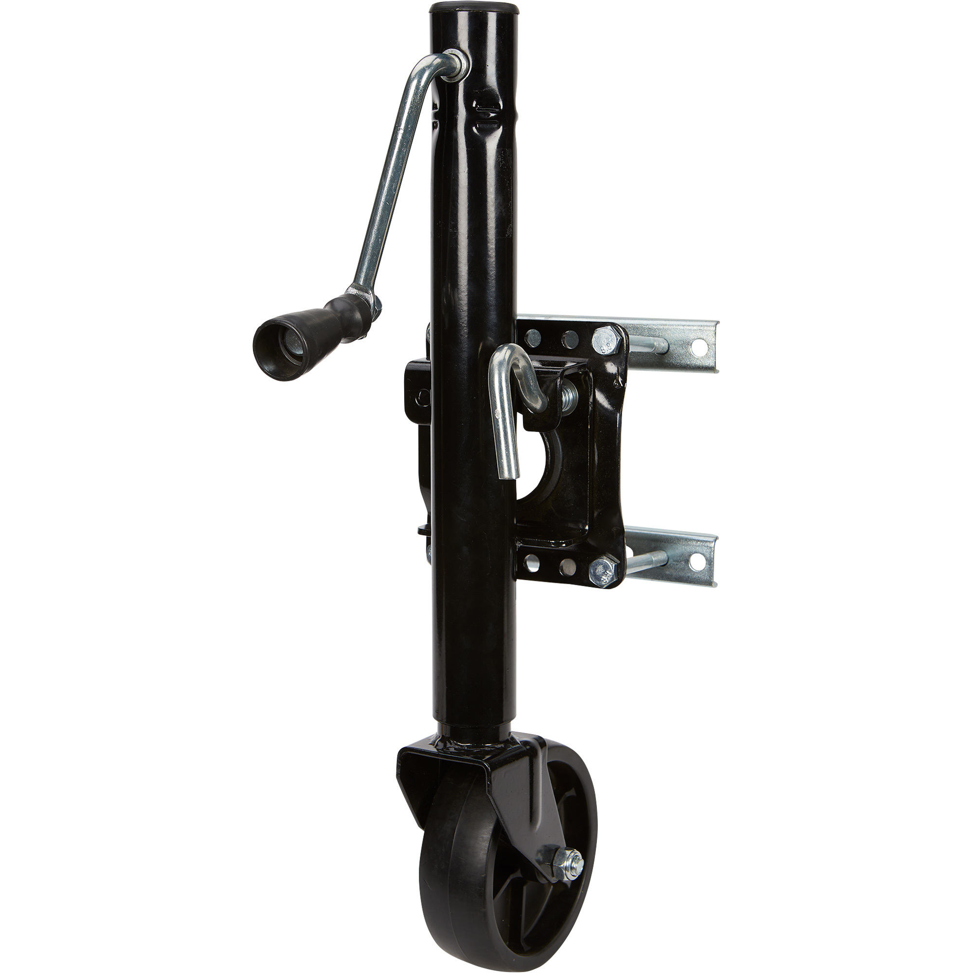 Ironton BoltOn Sidewind Marine Swivel Jack 1000Lb. Capacity, Black