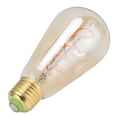 thumbnail image 2 of ST64 Lamp Bulb E27 4W Vintage DoubleSpiral Dimmable Filament Bulb 220V Warm Light(Gold ), 2 of 5