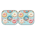 thumbnail image 5 of Lsque Colorful Donut 2 PCS Windshield Sun Shade | CarFoldable Window Covers | Car Accessories Reflect UV for Universal Cars SUV Truck | Large, 5 of 7