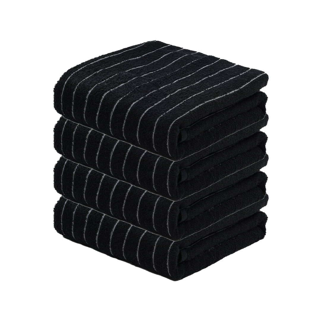 Doctor Towels Nova Stripe Terry Bath Towel Sets 4 Count