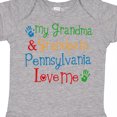 thumbnail image 4 of Inktastic Pennsylvania Grandma and Grandpa Love Me Boys or Girls Baby Bodysuit, 4 of 5