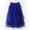 Blue, variant on Herbert Women's Tulle Patchwork Asymmetrical Midi Skirt, Solid Color Elastic Waist Flowy Layered Skirt for Casual Office,one size fits all,Black