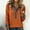 Saffron, variant on Womens Denim Collar Sweatshirts Button Up Long Sleeve Sweater Knit Denim Collar Cuffs Pullover Fall Warm Top