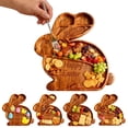 thumbnail image 4 of Hoosue Highland Cow Wooden Charcuterie Board,Rustic Farmhouse Serving Tray Handcrafted from Solid Wood with Compartments for Cheese, Meat, Fruits, Crackers and Snacks B, 4 of 5