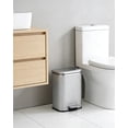 thumbnail image 6 of Ataucjin Trash Can with Lid, Fingerprint Proof Stainless Steel Kitchen Trash Can with Removable Inner Bucket and Lid Soft Close, Pedal Rubbish Bin for Home Office, 6 of 8