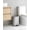 silver 12L, variant on Gaderth Kitchen Trash Can,Step Garbage Can with Soft-Close Lid, Stainless Steel Recycling Bin with Removable Inner Bucket, Rectangular Waste Container with Fluted Design for Living Room, Office