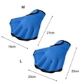 thumbnail image 3 of 1 Pairs Swimming Gloves Aquatic Training Gloves Neoprene Mittens Webbed Fitness Water Resistance Training Mittens for Swimming Diving with Wrist Strap, 3 of 7