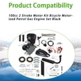 Genrics 2-Stroke Black 100cc Bicycle Motor Kit Bike Motorized Petrol Gas Engine Set