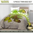 thumbnail image 2 of Shrek Twin Size Comforter Set - 7 Piece Bedding Includes Sheet Set & Pillow, 2 of 7