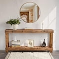 thumbnail image 2 of Easy4Home 60" Rustic Wood Console Table Hand-Made, Brown, 2 of 7