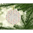 thumbnail image 2 of Danish Spitz Merry Christmas Ceramic Ornament 2.8 in x 2.8 in, 2 of 3